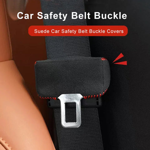 Universal Suede Seat Belt Buckle Cover Accessory Car Interior Accessory LINGLUYANG