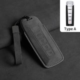 Suede Car Key Case Cover For Wey Coffee 01 Tank Tank300 Car Key Protective Shell Accessories
