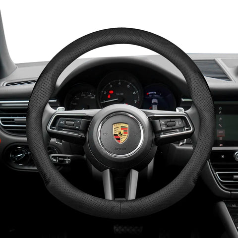 Ultra-Thin Leather Wheel Cover for Porsche Cayenne 911 Car Interior Accessory Hocasen