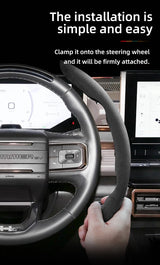 GMC Anti-Slip Suede Faux Leather Wheel Cover
