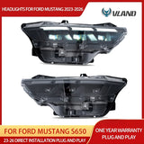 Full LED Headlights for Ford Mustang 2023-2026 LED Ambient Light Vland