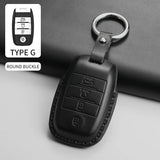 Leather Car Key Case Cover Shell