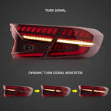 Honda Accord Full LED Tail Lights Dynamic 18-22 Car Interior Accessory Vland