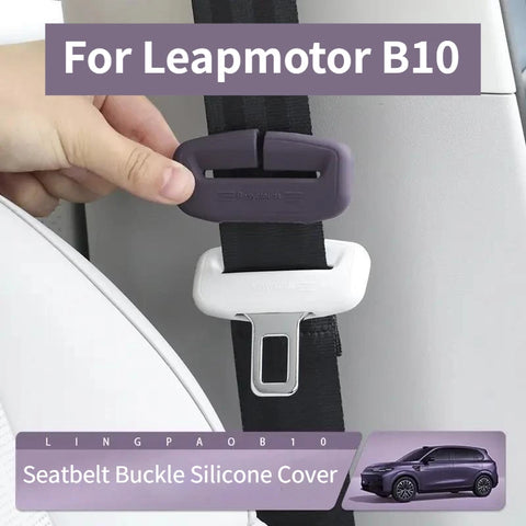 For Leapmotor B10 C10 C11 C16 T03 C01 Seat Belt Buckle Silicone Protective Cover Anti-Collision Protection Interior Accessori