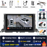 2K QLED Android 15 Multimedia Head Unit for Toyota Highlander 2013-2018