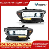 LED Headlights w Daytime Running Lamp for Tacoma 16-23 Car Interior Accessory Vland