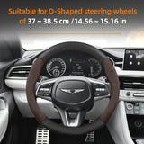 Matte Carbon Fiber Suede Steering Wheel Cover Genesis