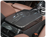 BMW 3 4 5 6 7 Series X1 X3 X4 X5 X6 X7 Central Armrest Box Cover ABS Carbon Fiber