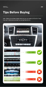 Android 13 GPS Navigation Display for Mercedes-Benz ML GL 2012-2015 Android Head Unit wincago