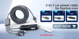 Car Interior Accessory Power Cord for Starlink Mini Car Interior Accessory AKAMATE