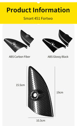 Carbon Fiber A-Pillar Cover Trim for Smart Fortwo