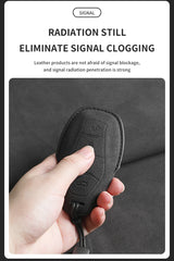 Suede Car Key Case Cover For Hongqi H5 2021 2022 2023 Car Key Shell Accessories For Hongqi H5