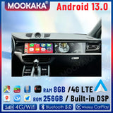 24.6-Inch Dual Screen Android Head Unit for Porsche Macan Android Head Unit Aotsr Customizable colors Eight Core