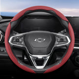 Breathable Leather Steering Wheel Cover for Chevrolet Cruze