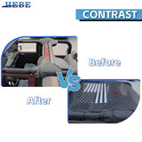 PVC Top Sunshade Cover for Jeep Wrangler JK 07-17 Car Interior Accessory HEBE