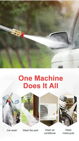 Cordless High Pressure Car Wash Gun 60Bar for All Vehicles 2020-2023 Car Interior Accessory EAFC