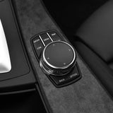 For BMW 4 Series F32 F33 F36 Center Console Multimedia Panel Trim Frame Sticker Car Interior Tuning Accessory Made of Alcanta