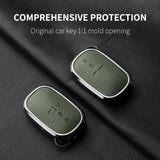 Aluminum Alloy Goatskin Car Key Case Cover for Honda Civic 11th 2022 Car Interior Accessory OEM