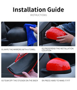 PC Rearview Mirror Cover for Smart 453 Fortwo Forfour