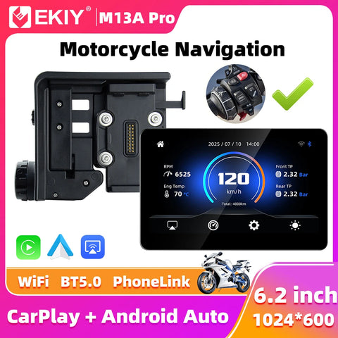 6.2" GPS Navigation for BMW Motorrad w/ CarPlay CarPlay Adapter EKIY