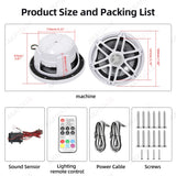 6.5 Inch Waterproof RGB Speaker for Marine Boats Car Speaker OEM
