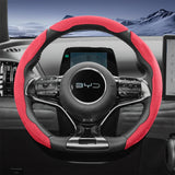 BYD Snap-On Sports Suede Steering Wheel Cover Interior