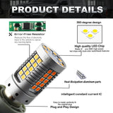 LED Turn Signal Bulb Amber Yellow for Universal Vehicles Car Interior Accessory iJDM