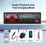 1Din Universal Bluetooth Car MP3 Radio with USB AUX Car Interior Accessory AKAMATE