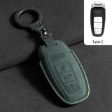 Suede Car Key Case Cover for Audi A6 A4 A7 Q5 A5 A4 B9 Q5 Q7 TT TTS 8S 2016 2017