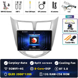 2K QLED Android Multimedia Player for Hyundai Solaris 2010-2016