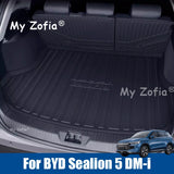 For BYD Sealion 5 DM-i 2025 2026 Car TPE Rear Seat Backrest Protective Pad Trunk Mat Anti-Kick Pad Car Interior Accessories C