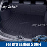 For BYD Sealion 5 DM-i 2025 2026 Car TPE Rear Seat Backrest Protective Pad Trunk Mat Anti-Kick Pad Car Interior Accessories