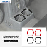 Cup Holder Cover ABS Trim for Dodge Nitro 2007-2012 Car Interior Accessory HEBE