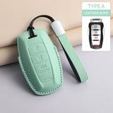 Leather car remote key case for 3 Great Wall models
