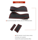 Lexus NX 300 350h 450h 2021-2024 Anti-Slip Rubber Gate Slot Mat Accessories Cup Holders Non-slip Pads