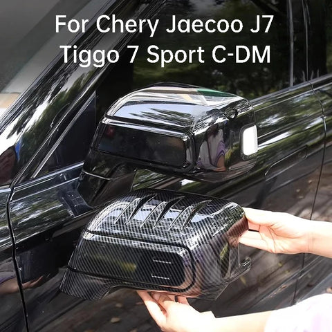 For Jaecoo J7 Chery Tiggo 7 Sport C-DM Car Rearview Mirror Cover Anti-Collision Exterior Carbon Fiber Decoration Accessories