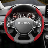 Suede Steering Wheel Cover for Dacia Models