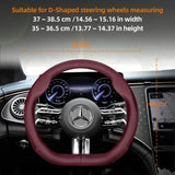 Leather Steering Wheel Cover for Mercedes C-Class E-Class