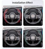 Breathable Holes Leather Wheel Cover for Mini