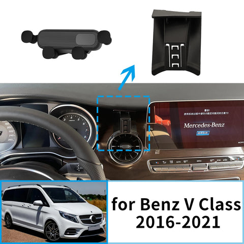 Wireless Charging Phone Mount for Mercedes-Benz V-Class 2016–2021 Car Phone Holder CATUSIKI