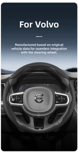 Breathable Faux Leather Steering Wheel Cover for Volvo Car Interior Accessory Hocasen