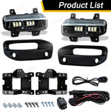 LED Fog Lamps DRL for Dodge Ram 2500 3500 2019-2024