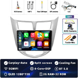 2K QLED Android Multimedia Player for Hyundai Solaris 2010-2016