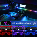 RGB Bluetooth Acrylic Strip for Universal Car Interior LED Ambient Light MAGIC COLORM