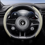 Quick Release Leather Wheel Cover for Maserati Models