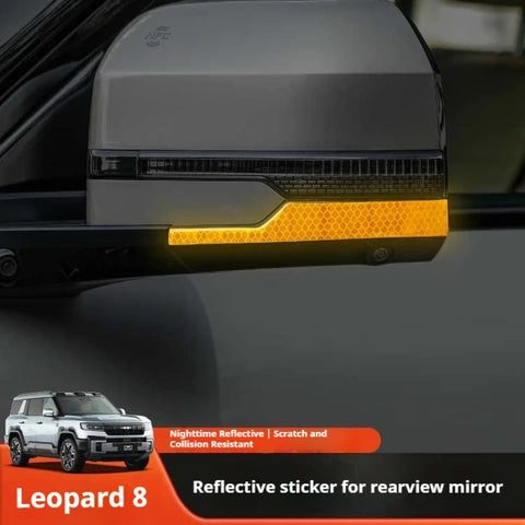 For Leopard 8 BYD Formula Leopard 8 Side Mirror Reflective Decal Body Anti-Collision Strip Scratch Guard Decorative Sticker C