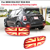 Pair Union Jack LED Fog Lamps for MINI R56-R59 Car Interior Accessory iJDM