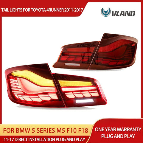 OLED Tail Lights with Dynamic Welcome for BMW 5 Series Car Interior Accessory VLAND
