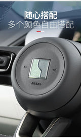 Car Steering Wheel Emblem Suede Decoration Sticker for Zeekr 001 21-25 Interior Modification Accessories