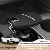 For Changan UNI-V (22-) & CS75 (24-) Original Leather Center Gear Shift Knob Cover Anti Scratch Car Interior Tuning Accessori